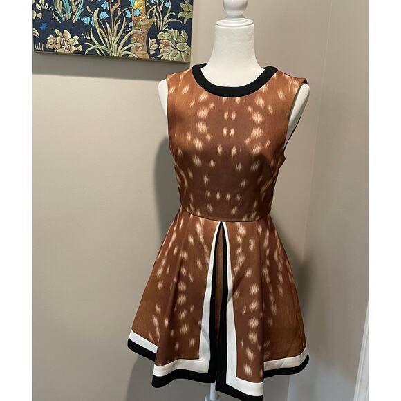 Cameo Fawn Mini Dress Fit and Flare Sleeveless Forest Fairy Cosplay Sz XS Brown - Picture 2 of 14